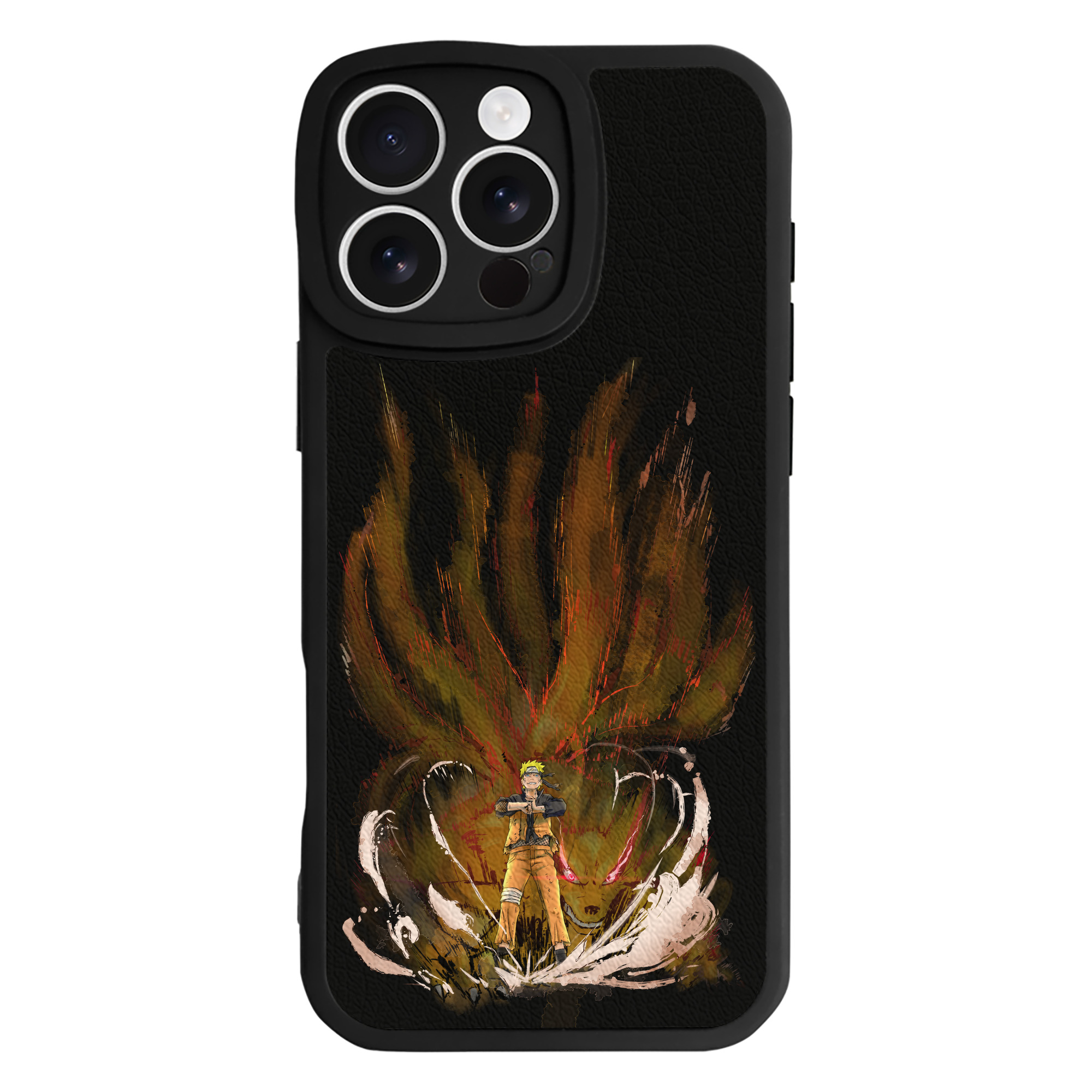 （画像用） NARUTO -ナルト- うずまき ナルト Uzumaki Naruto 【iPhone 16シリーズ対応】シリコンスマホケース（レザー調） 材質：シリコン